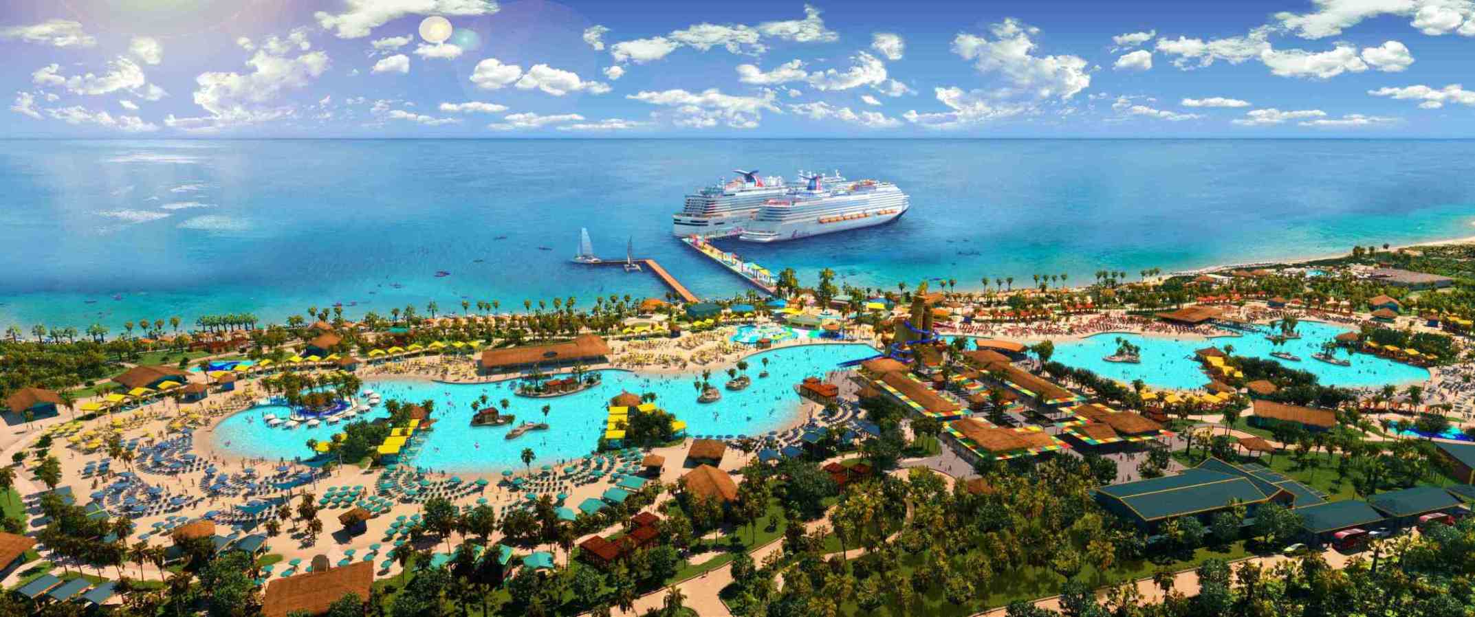 Carnivals "Celebration Key" auf Grand Bahama. Animation: Carnival Cruise LineCarnivals "Celebration Key" auf Grand Bahama. Animation: Carnival Cruise Line