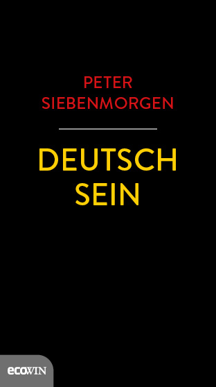 Buchcover Peter Siebenmorgen "Deutsch sein", Ecowin. 