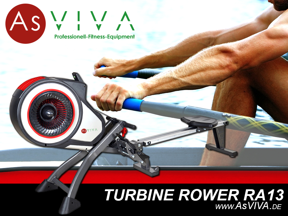 AsVIVA Rudergerät Turbine Rower RA13