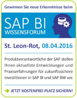 Infocient SAP BI-Wissensforum 2016