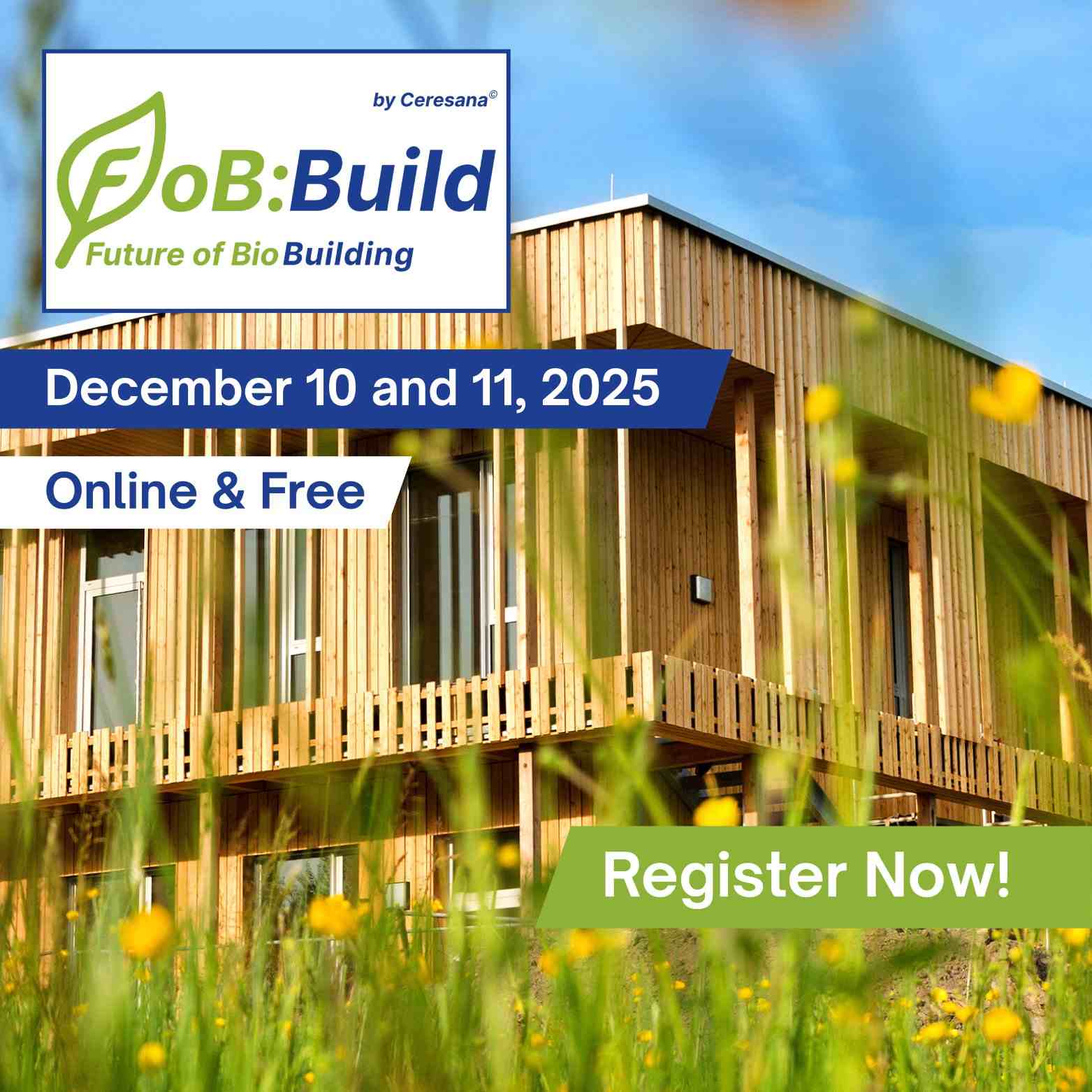 Ceresana-Event "Future of BioBuilding“ am 10. und 11. Dezember 2025