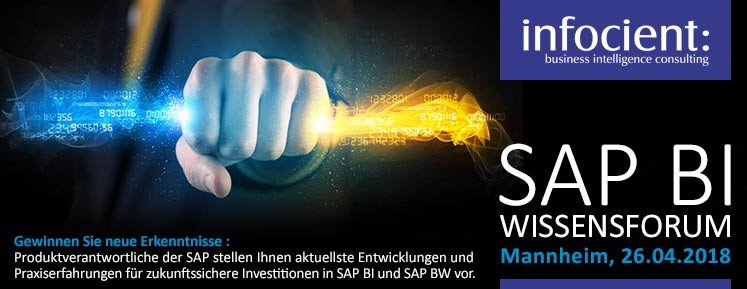 Banner SAP BI-Wissensforum 2018