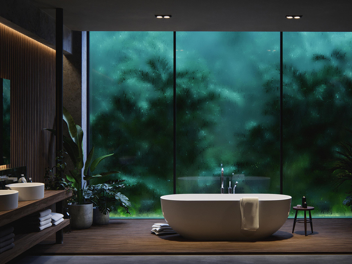 Badezimmer mit Lumion gerendert