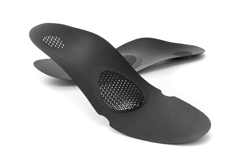 Produktbild der Kokochii®-Einlage – 3D-gedruckt, ultradünn und für hohe orthopädische Funktion entwickelt.  Copyright: © Kokochii®