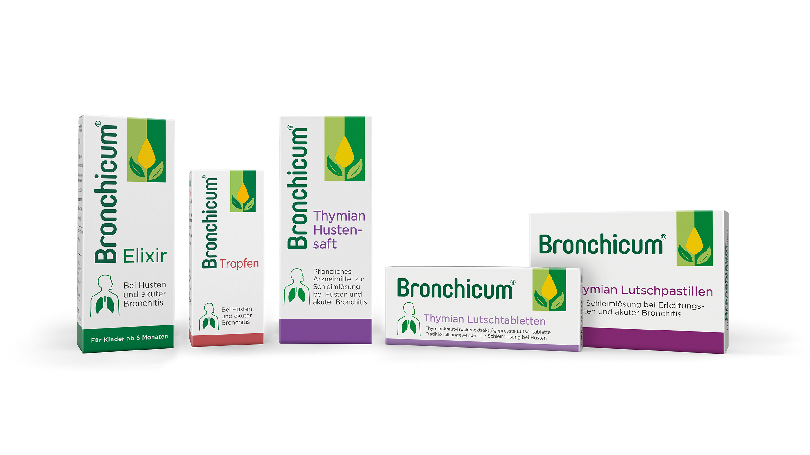 Bronchicum® Thymian Hustensaft ergänzt das bewährte Bronchicum®-Sortiment