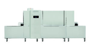 Dishwashers for commercial use, Rackless Conveyor dishwasher, Industrial Crate washer
