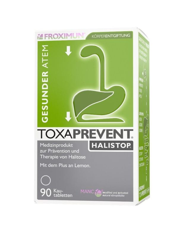 Effektive Bekämpfung von Mundgeruch mit TOXAPREVENT® HALISTOP® Kautabletten – Exklusives Angebot für ZEOMUNDO-Kunden
