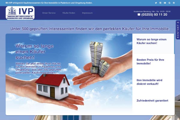 Immobilien Leadpage - Landingpage