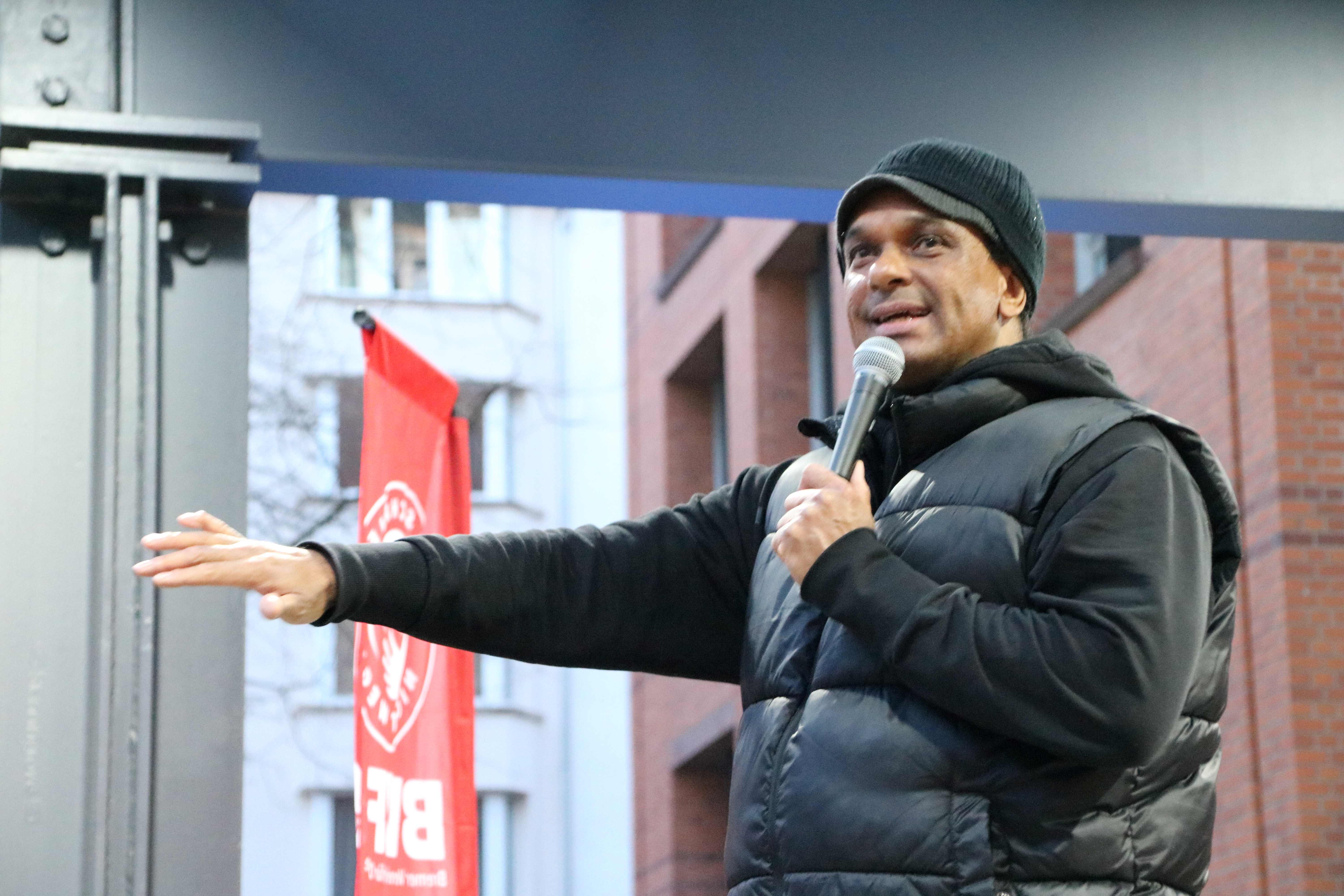 Projektinitiator und Bundesverdienstkreuzträger Martin Rietsch unterwegs im Marathon der Nächstenliebe