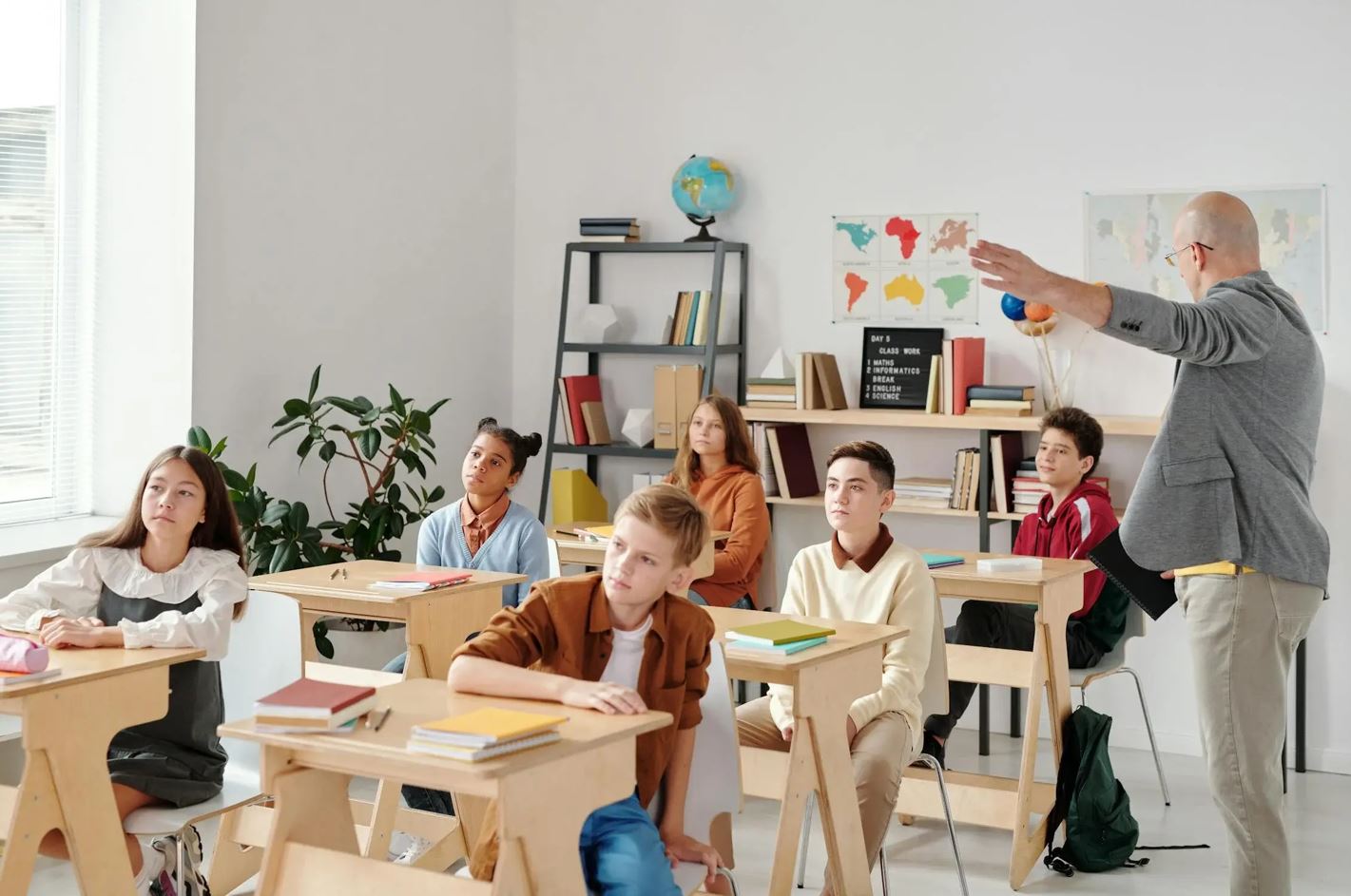 Marcus Kitzmann als Gastdozent bei einem Projekttag zur Finanzbildung an einer Berliner Schule