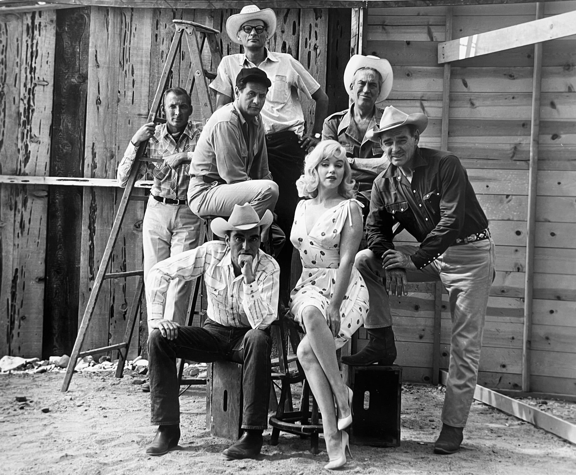 "Marilyn Monroe and the Cast of the Misfits”, Elliot Erwitt 1960