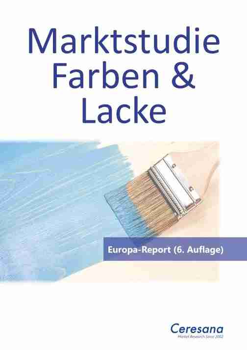 Ceresana-Marktstudie "Farben und Lacke – Europa" (6. Auflage)