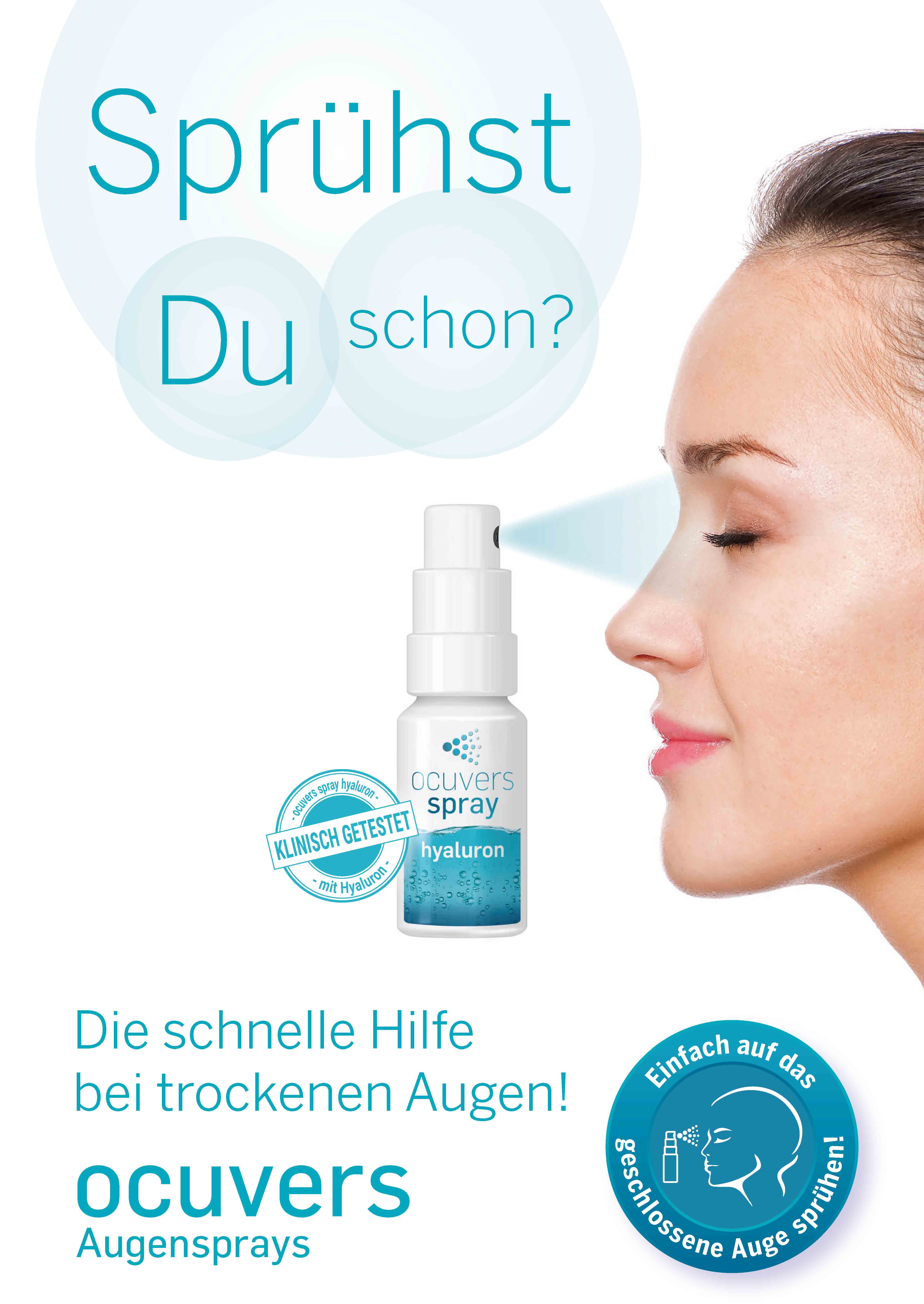 Augensprays - die sichere Alternative zu Augentropfen