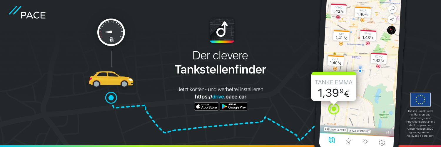 PACE bekommt 2-Millionen-Finanzierung von der EU und bringt Tank-App auf den Markt