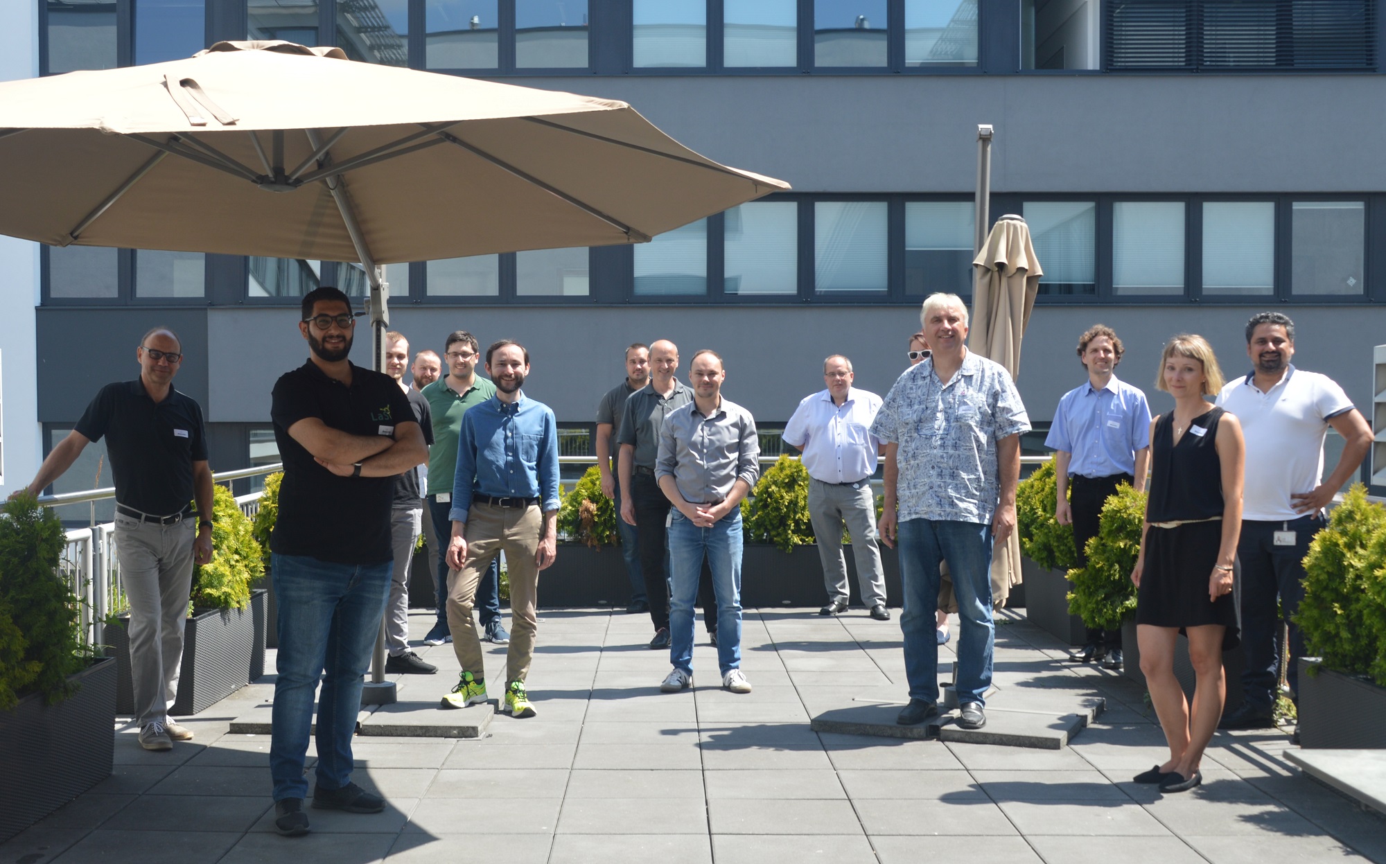 Das Projektteam der imbus AG, der EFS und des LaS³ der OTH Regensburg bei der offiziellen Kick Off Veranstaltung.