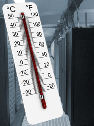 Temperatur Kontrolle mit Netzwerk Thermometer