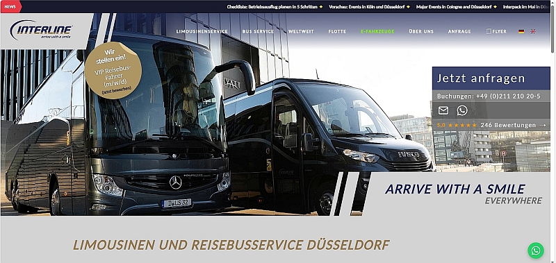 Interline Düsseldorf Website