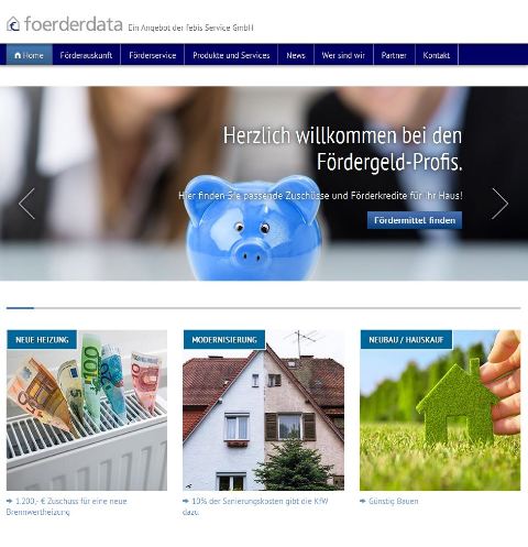 Das Förder-Infoportal www.foerderdata.de steht Modernisierern mit  Förderauskunft, Förderservice und Förderhotline zur Seite.
