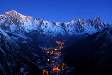 Sonnenuntergang Aostatal Mont Blanc © Foto archivio Regione Autonoma Valle d'Aosta 