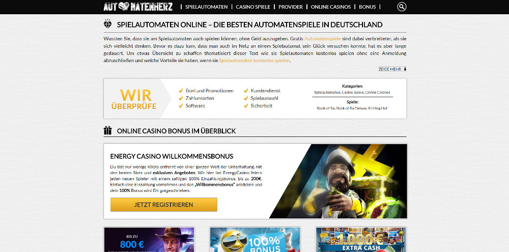DIE BESTEN AUTOMATENSPIELE IN DEUTSCHLAND 