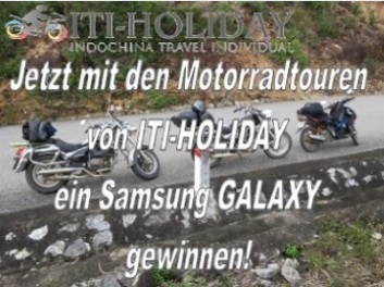 Motorradtouren Vietnam gewinne ein Samsung GALAXY